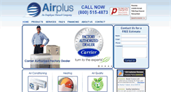 Desktop Screenshot of callairplus.com